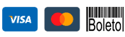 Visa, Mastercard e Boleto